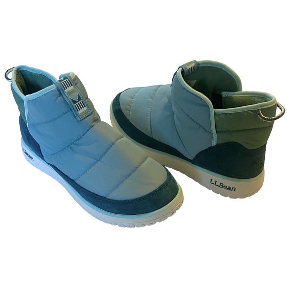 L.L. Bean Shoes - LL Bean Quilted Booties Winter Boots Women’s Size US 7 Blue Mountain Classic